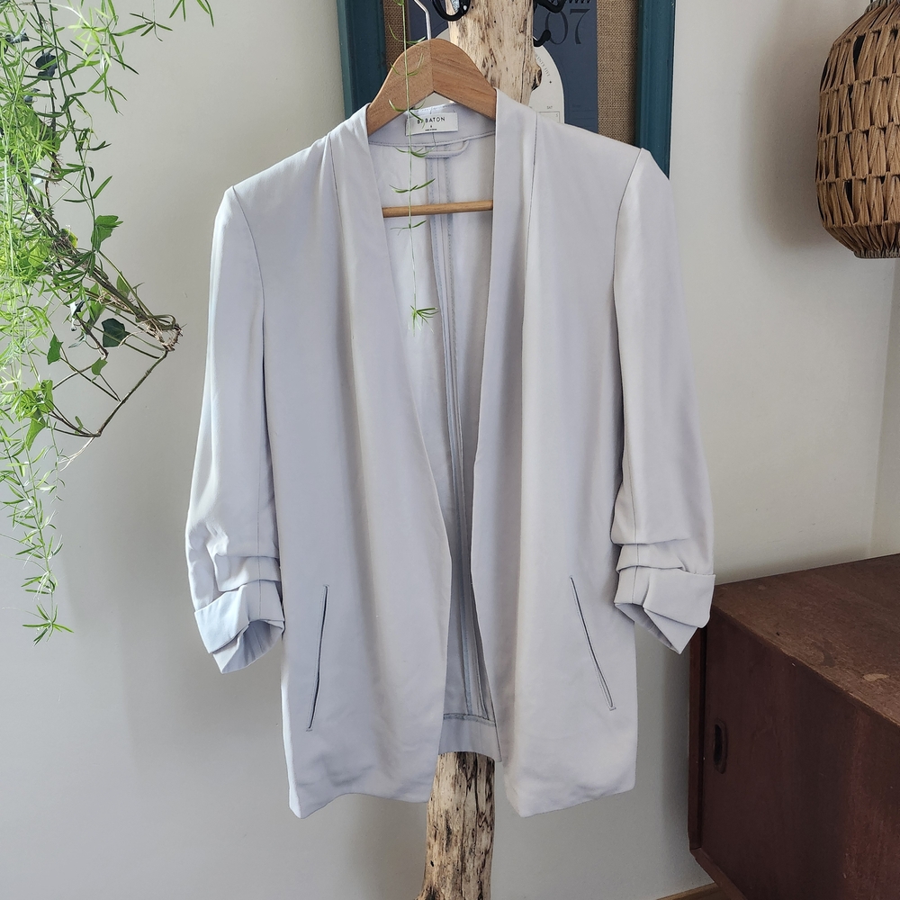 Wilfred, Aritiza Women's Soft Gray Open-Front Blazer